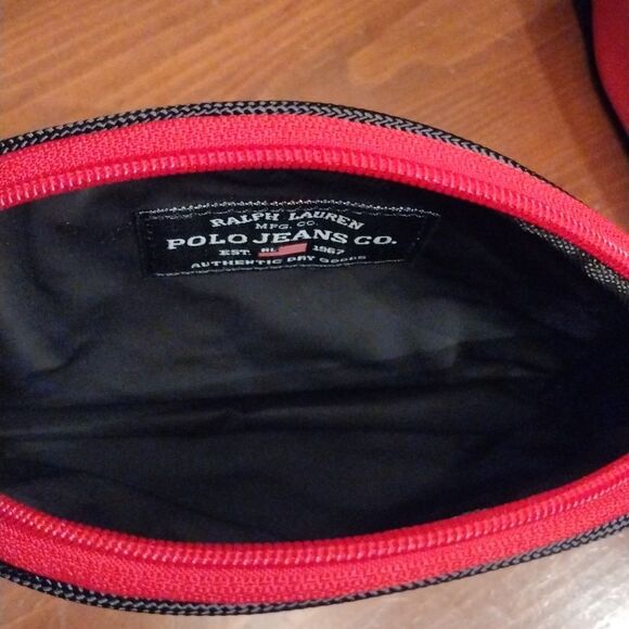 VTG Y2K Ralph Lauren Polo Jeans Co. Travel / Toiletry / Makeup Bags, 3 piece set - Picture 8 of 10